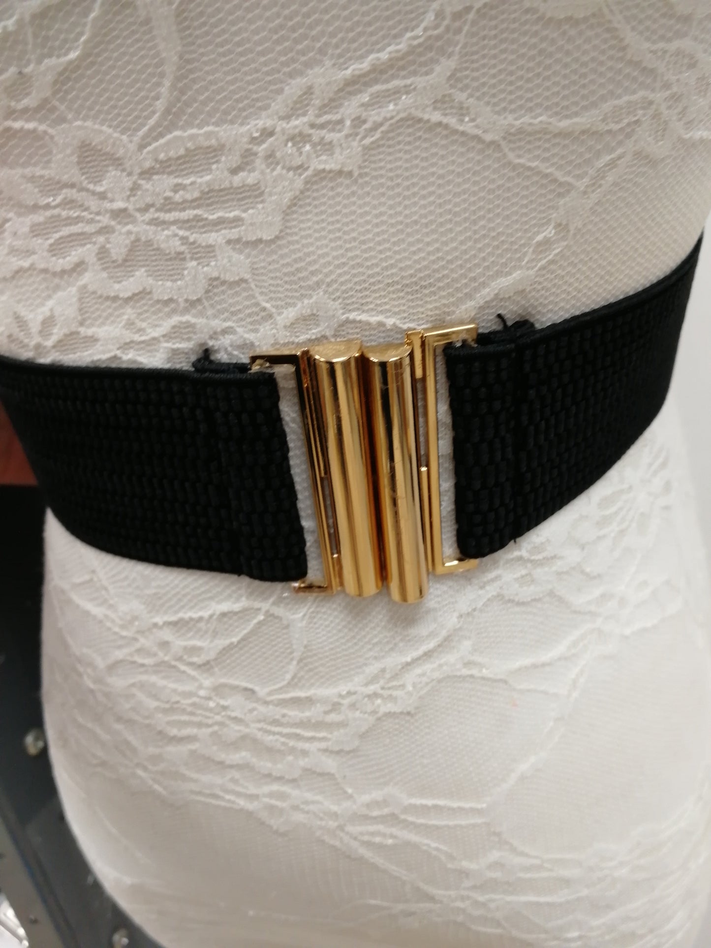 elastic belt, elastic belt, wide belt, Gold clasp Elastic belt