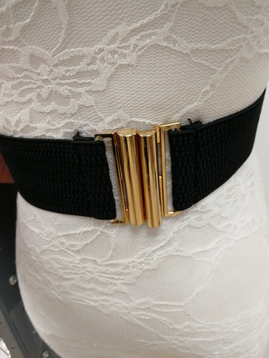 elastic belt, elastic belt, wide belt, Gold clasp Elastic belt