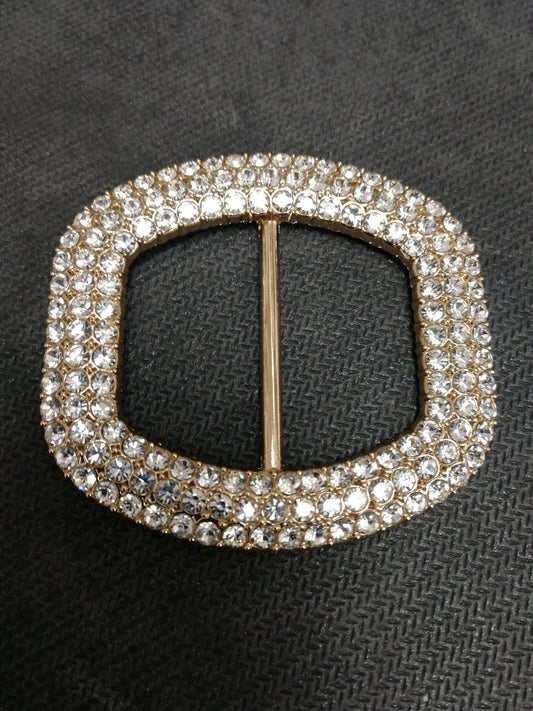 Diamanté Rhinestone Metal Buckle, Decorative Buckle, Metal Buckle, Diamanté Buckle