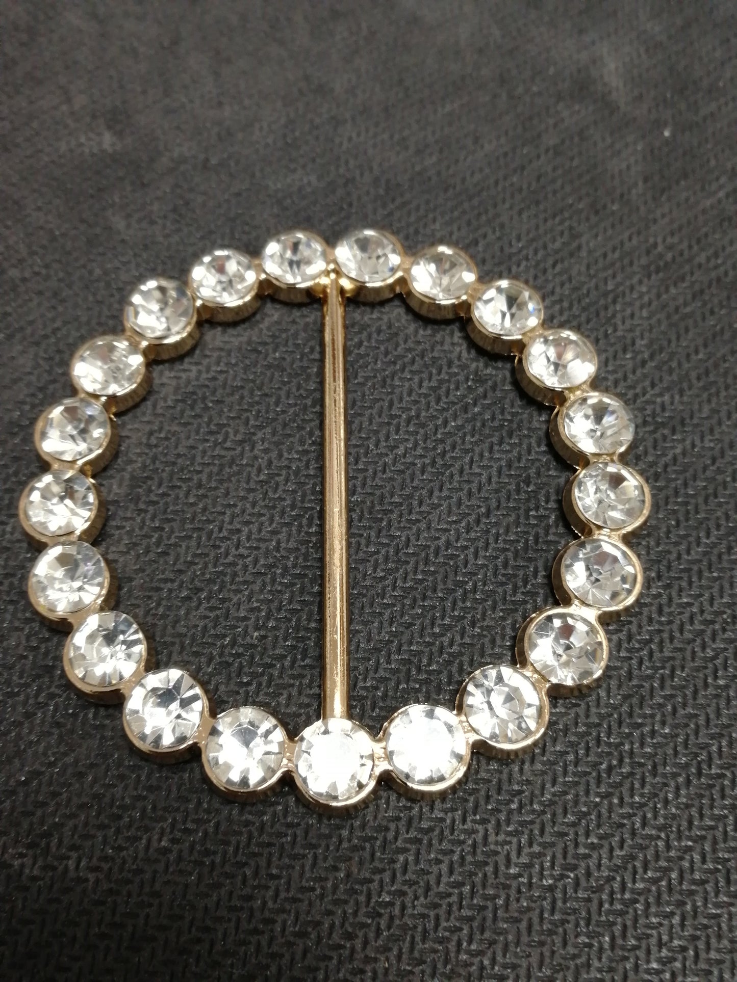 Circle Diamanté Rhinestone Metal Buckle, Decorative Buckle, Metal Buckle,