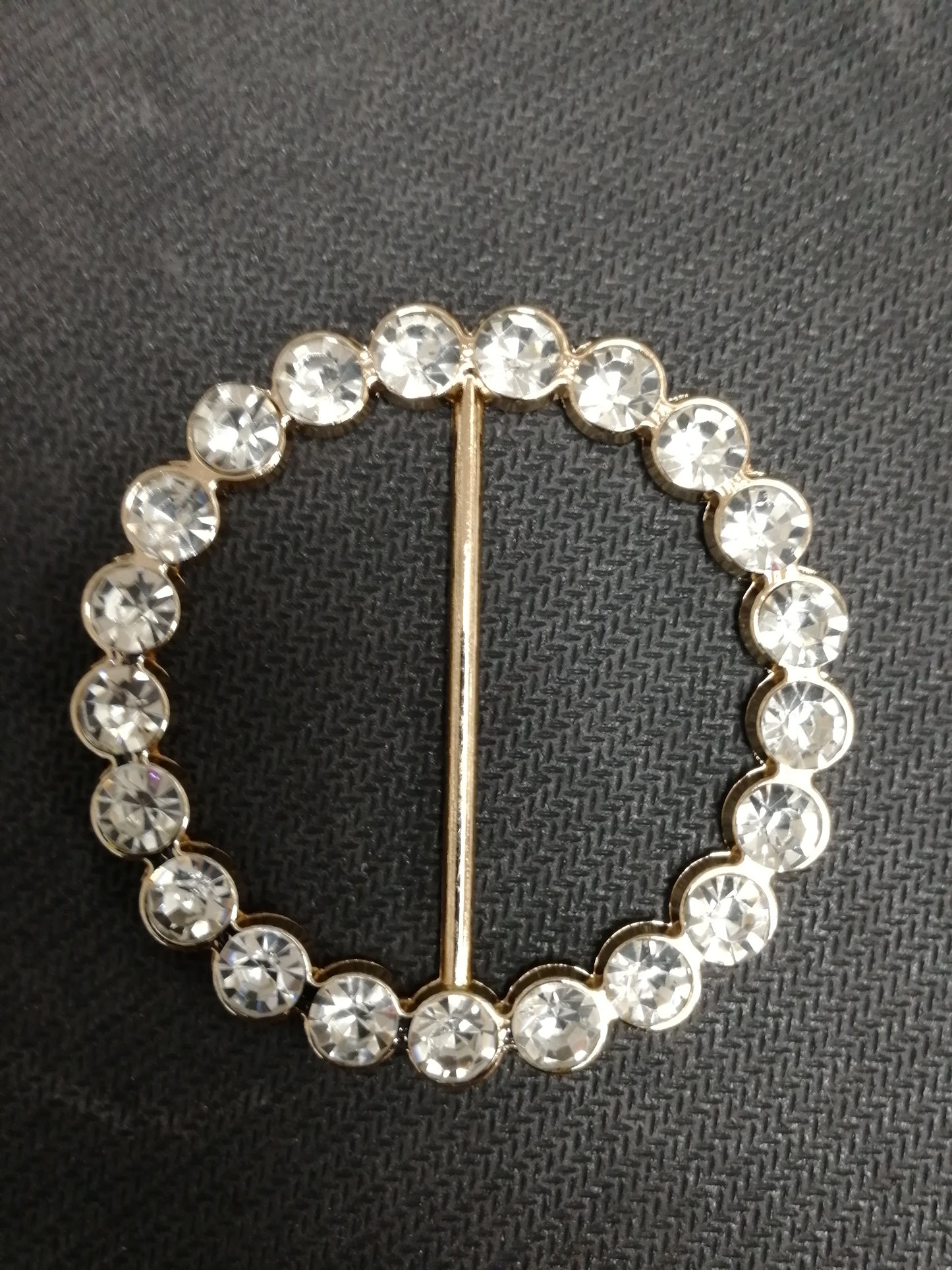 Circle Diamanté Rhinestone Metal Buckle, Decorative Buckle, Metal Buckle,