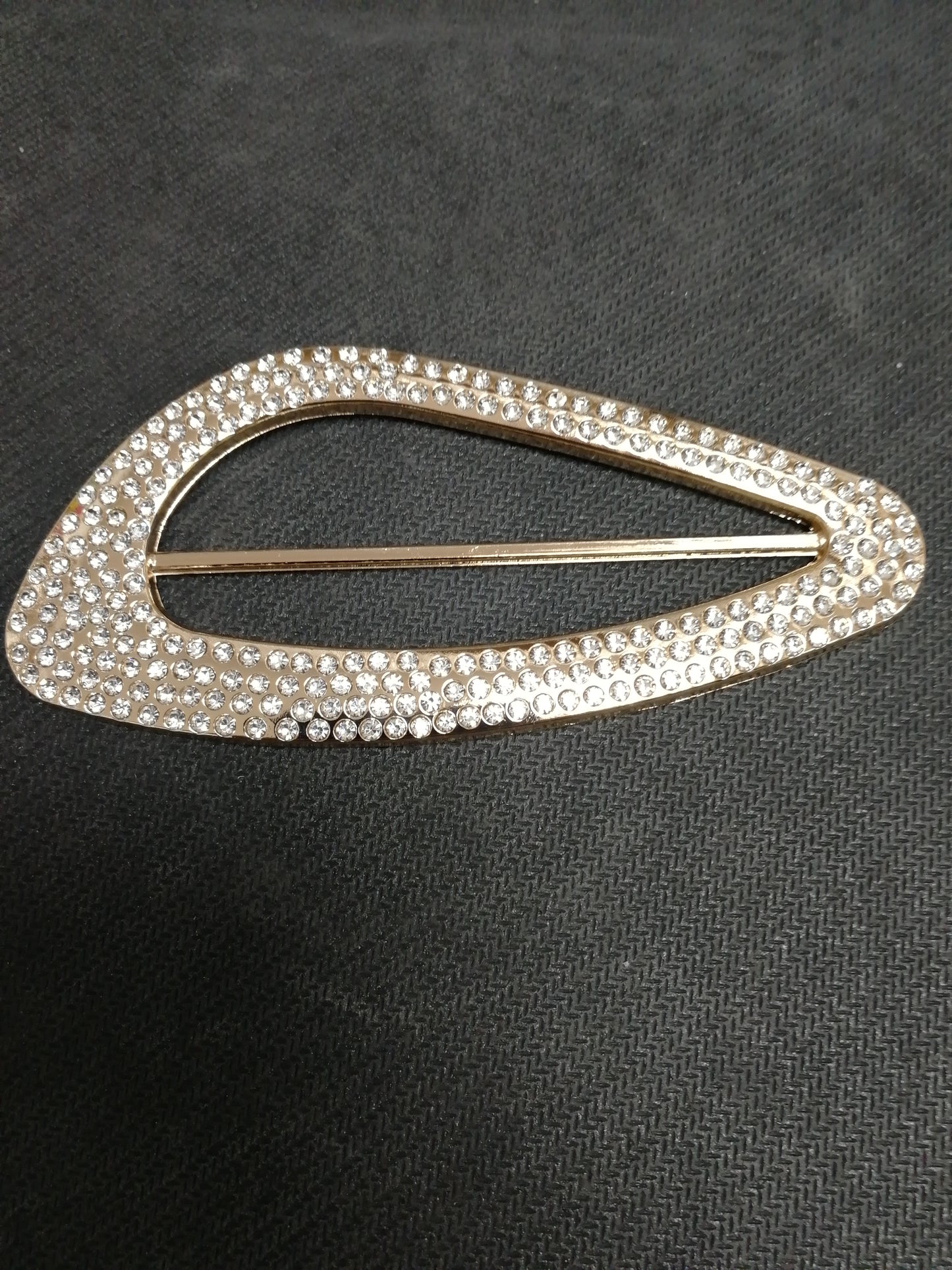 Large Odd Shape Diamanté Rhinestone Metal Buckle, Decorative Buckle, Metal Buckle, Diamanté Buckle