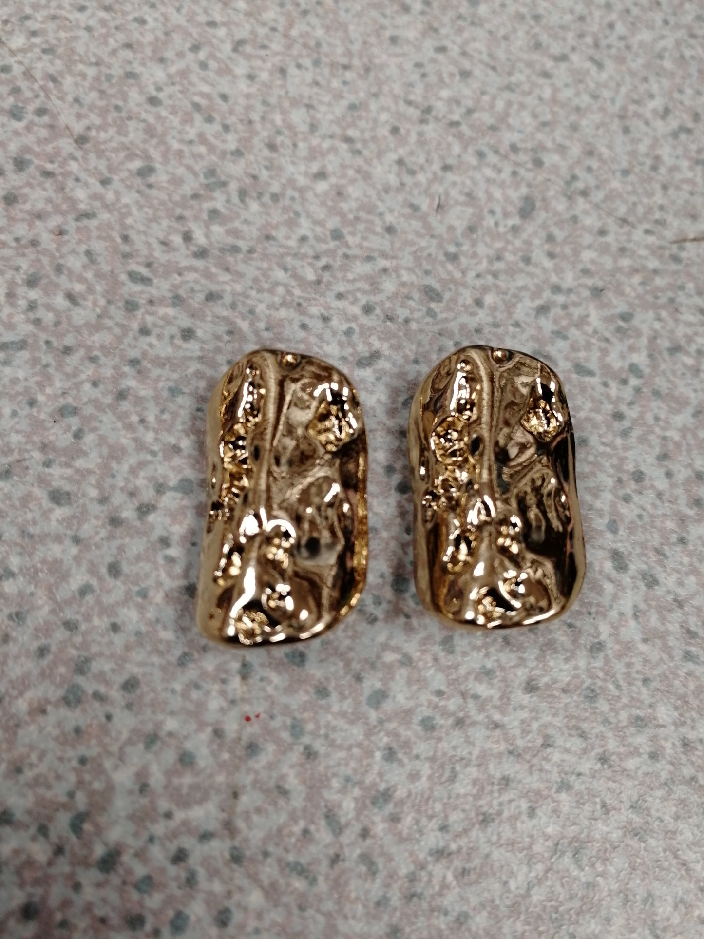 Small Hammered Gold Buttons