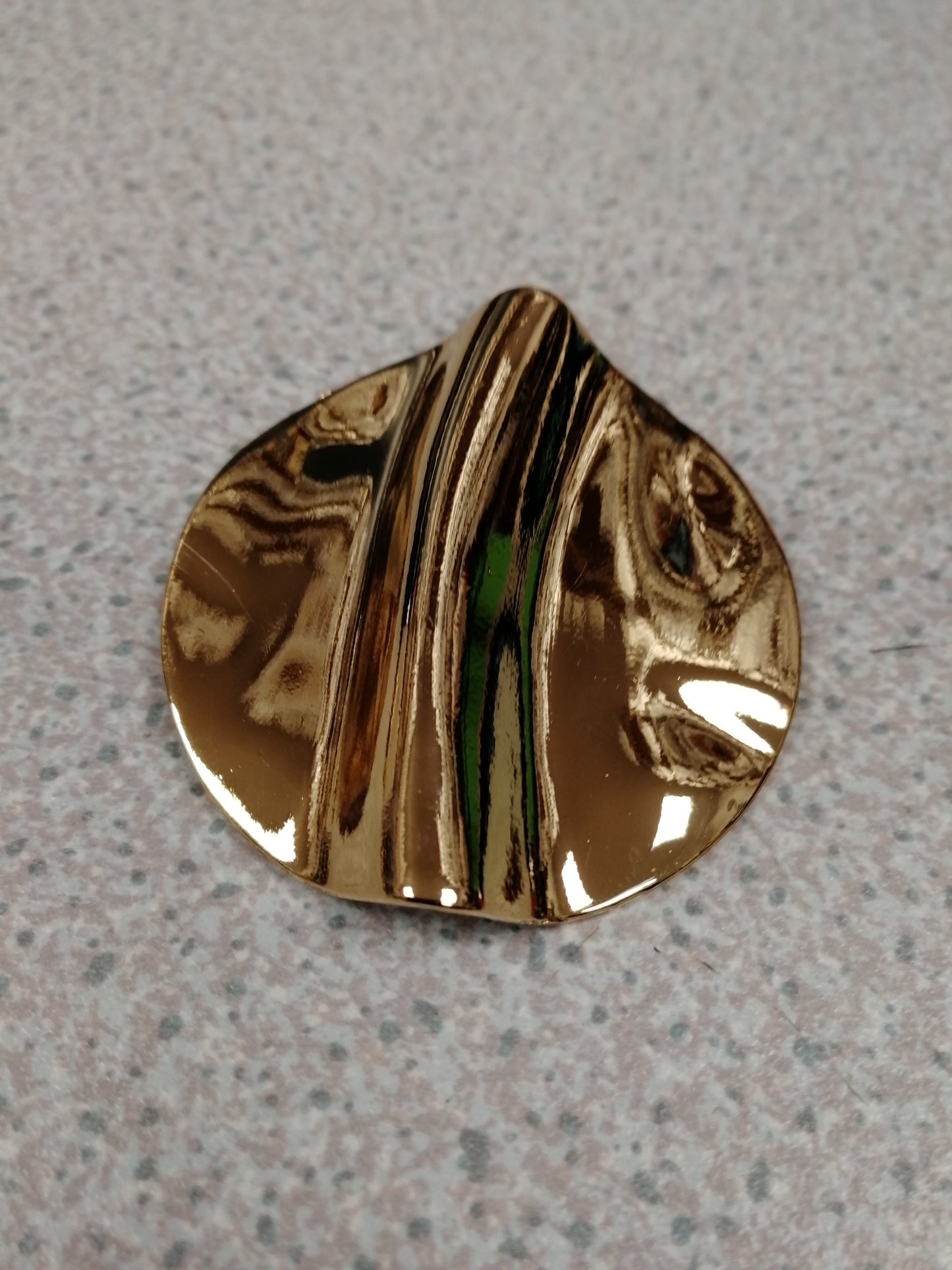 4.5cm round Hammered button, gold buttons, large buttons,