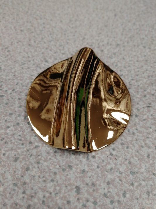 4.5cm round Hammered button, gold buttons, large buttons,