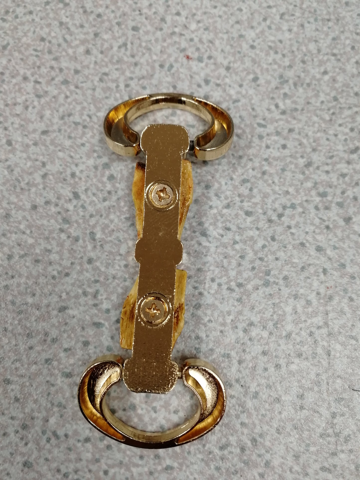 7.5cm x 3cm Gold Metal Barrel Buckle, Gold Chain Buckle, Bags Buckle, Shoes buckle, Gold tone Swimwear Buckle, shoe buckle