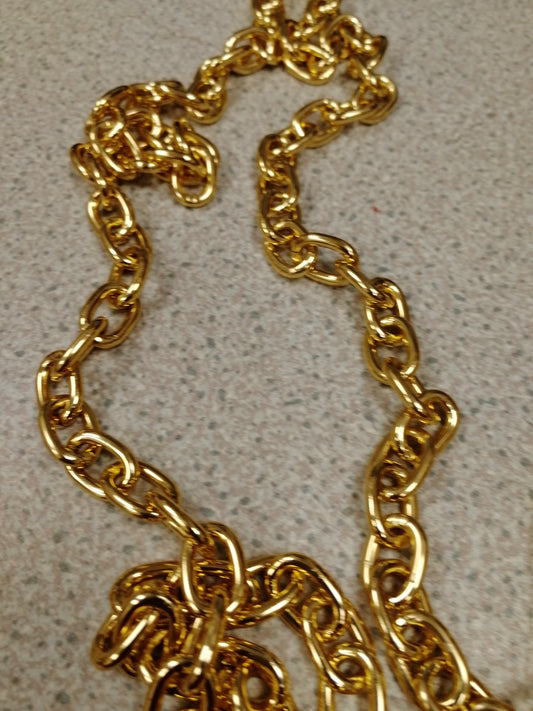 0.8cm Gold Metal Link Chain, for Jewellery, Crafts, chain, metal chain, metal chain