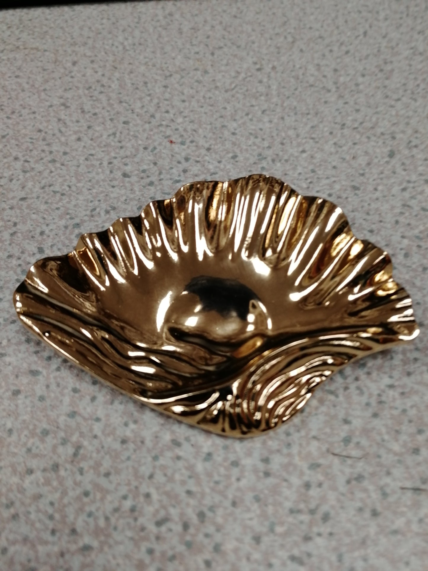 Large Eye shape Button, Gold Shank Button