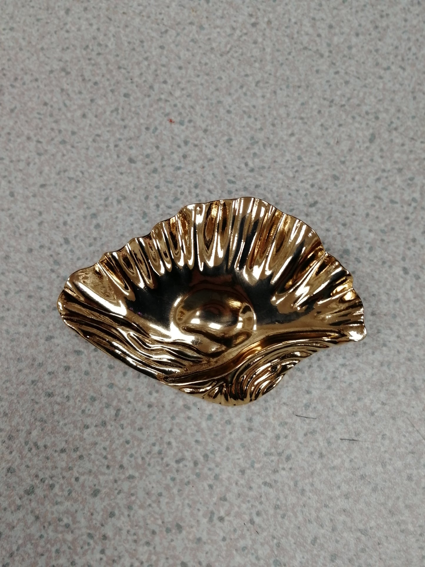 Large Eye shape Button, Gold Shank Button