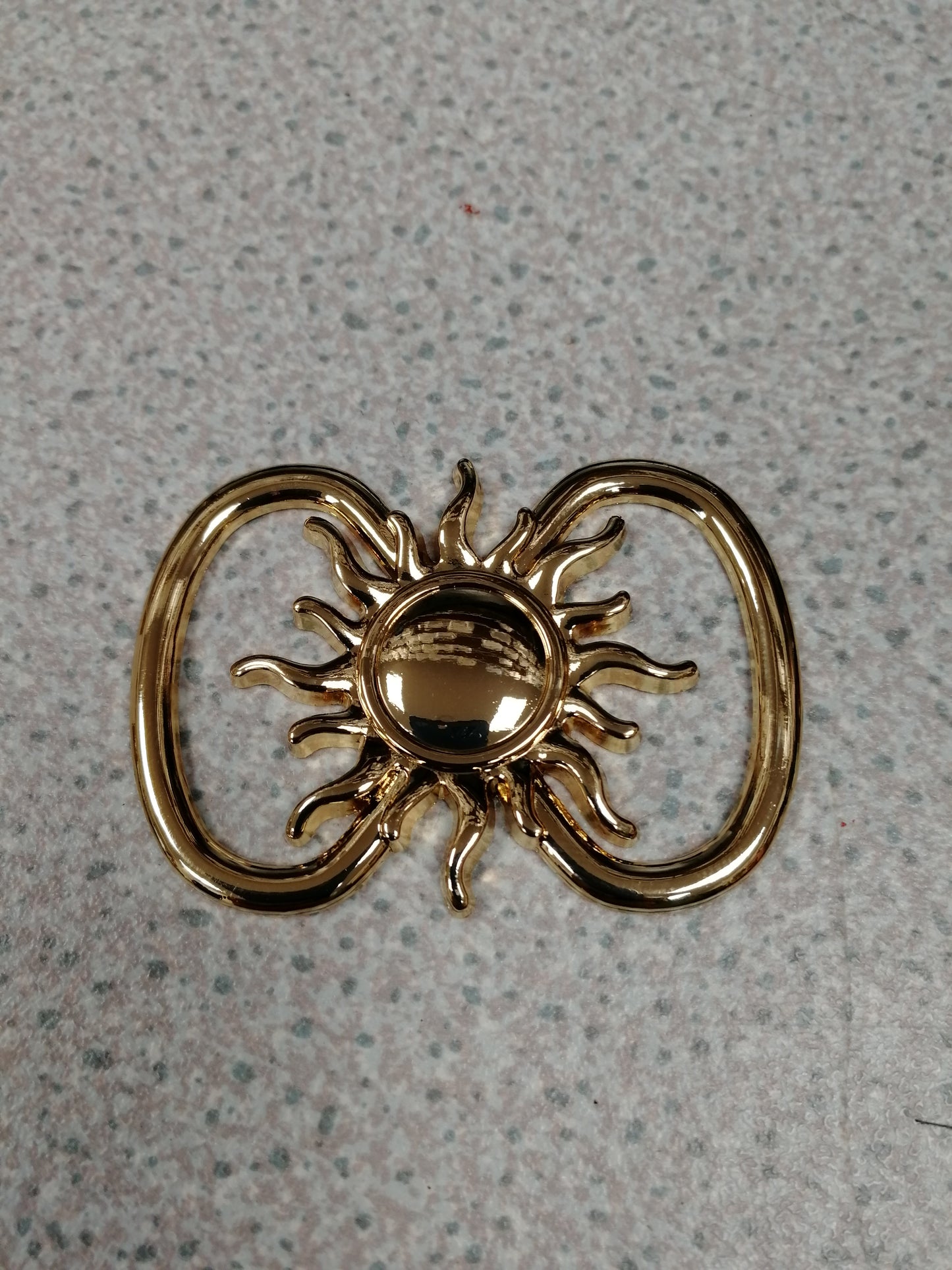 Small Sun Gold Buckle, Metal Buckle, Swimwear Buckle, swimwear accessory, Garment Buckle
