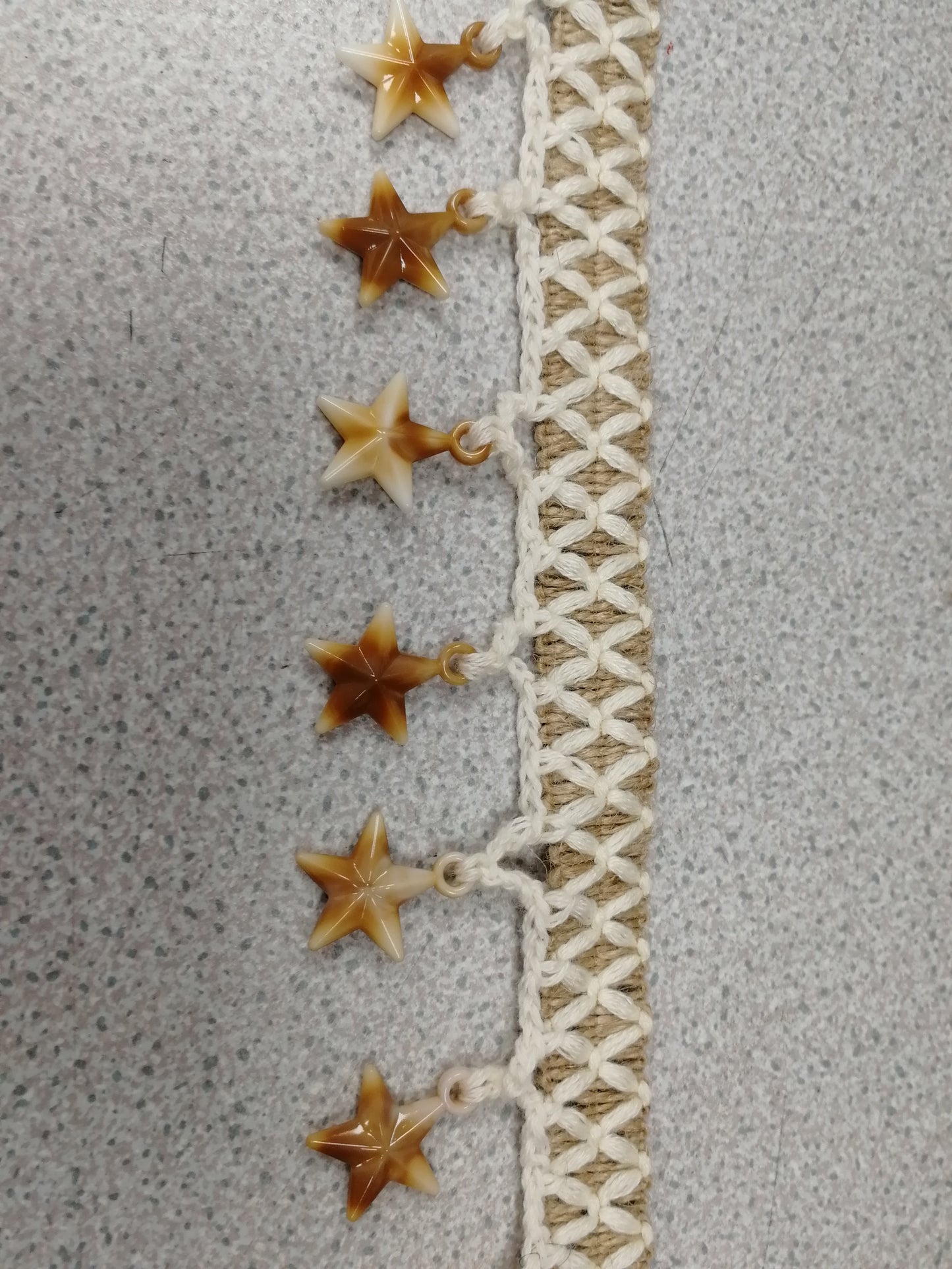 Star shell Trim, Boho Trim, Shell fringe, Beaded fringe, festival fringe, Swimwear fringe, Shell tassel