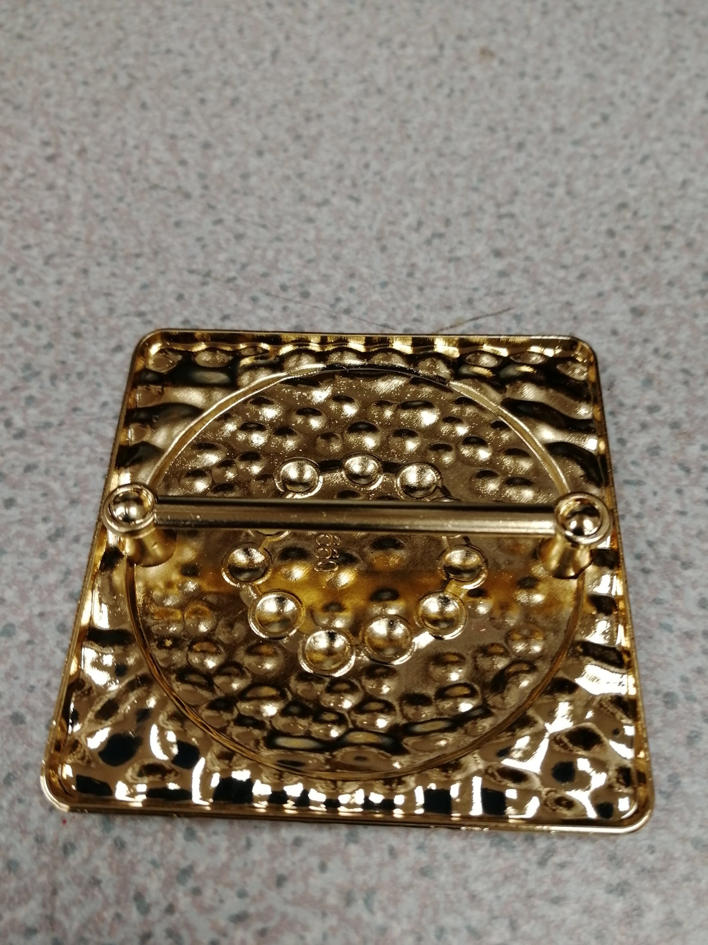 Hammered Square buckle , odd buckle, hammered face buckle, buckles, swimwear buckle, fashion buckle, gold buckle, Large