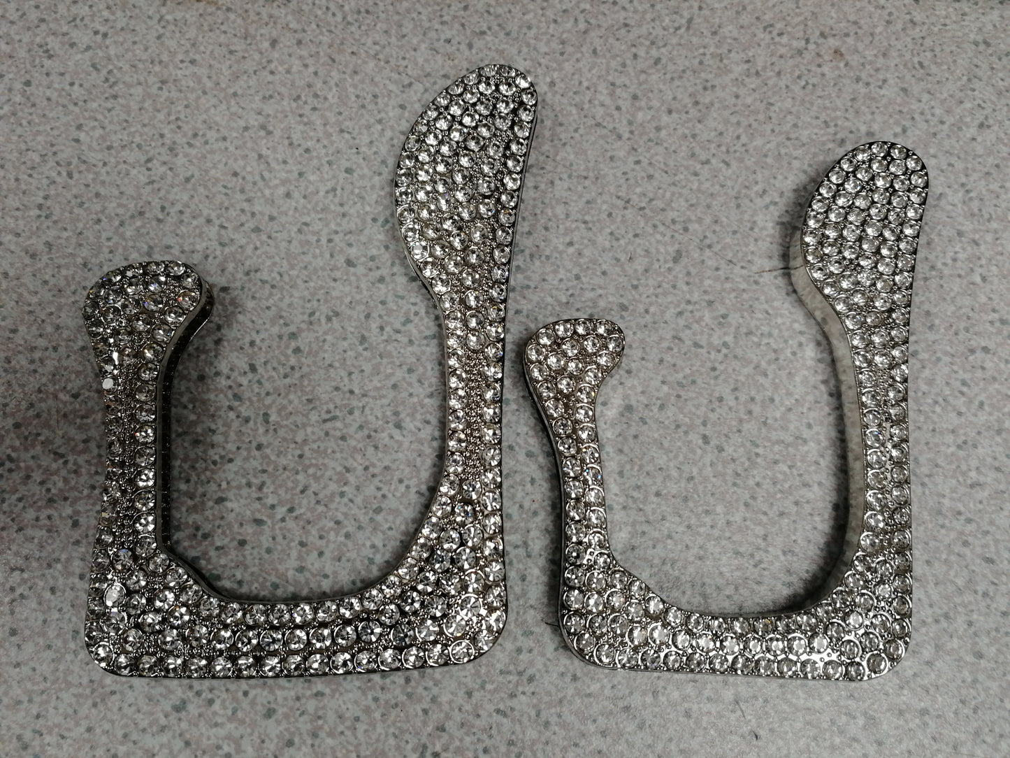 Large Silver Diamante buckle , odd buckle, hammered face buckle, buckles, swimwear buckle, fashion buckle,