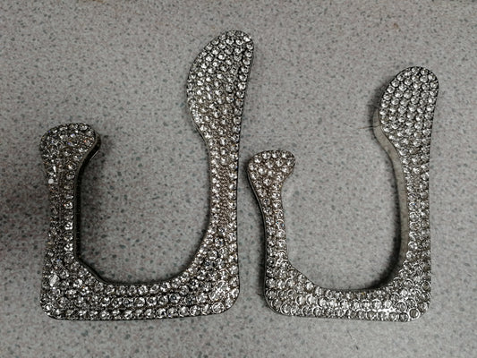 Large Silver Diamante buckle , odd buckle, hammered face buckle, buckles, swimwear buckle, fashion buckle,