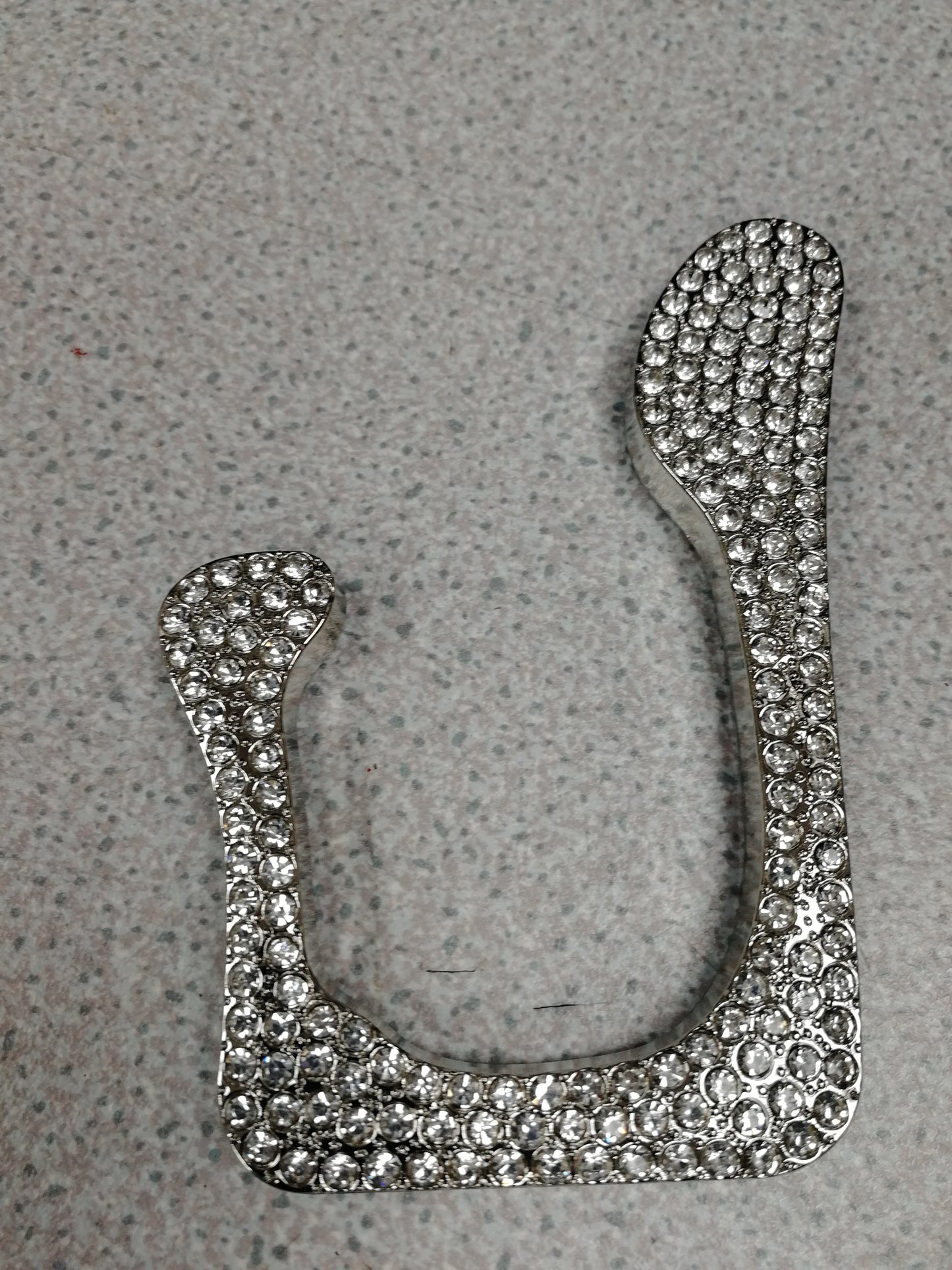 Large Silver Diamante buckle , odd buckle, hammered face buckle, buckles, swimwear buckle, fashion buckle,