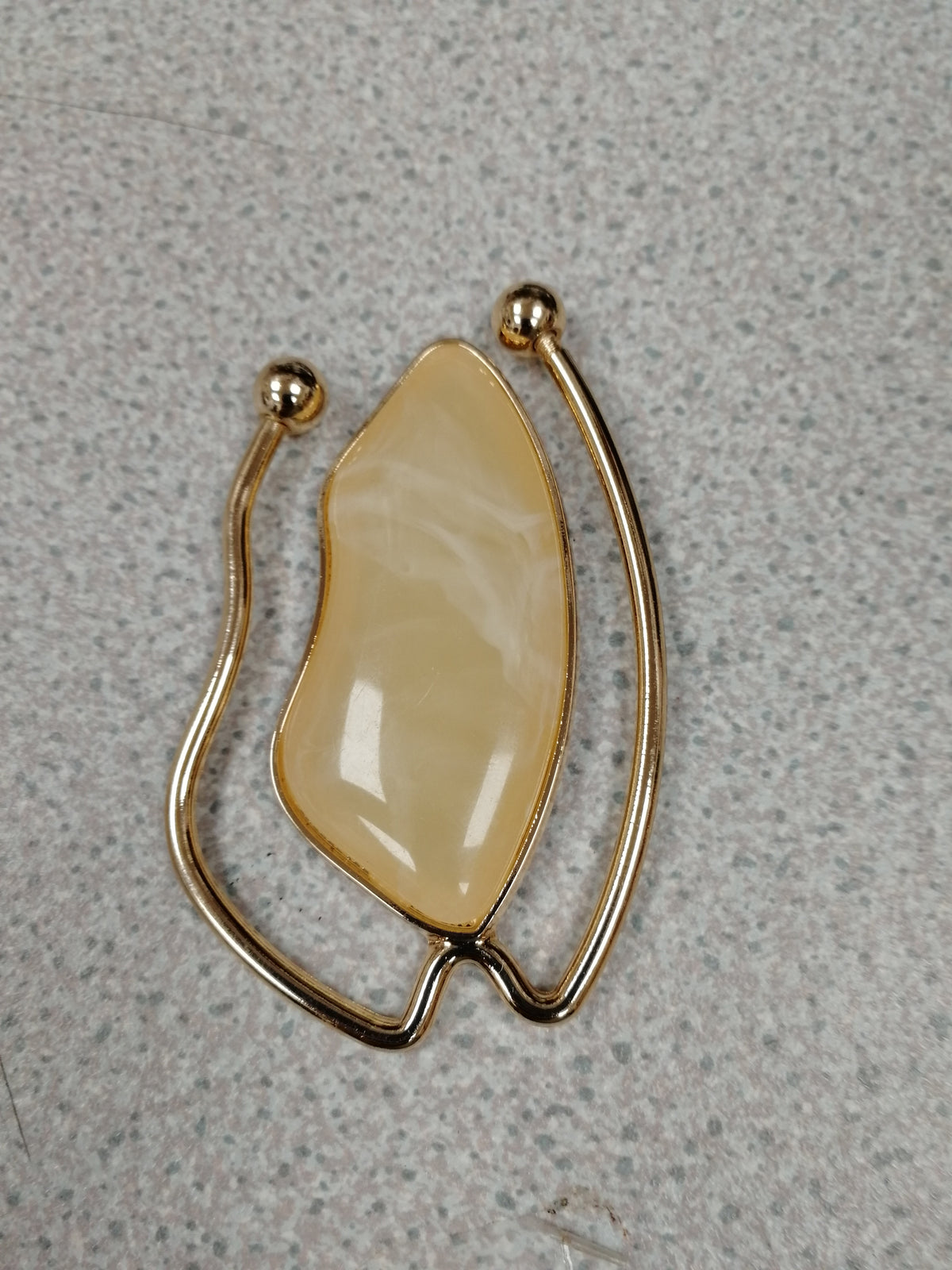 Misshapen Stone Buckle, Gold Buckle, Buckle, Bulldog Buckle 5 Colours