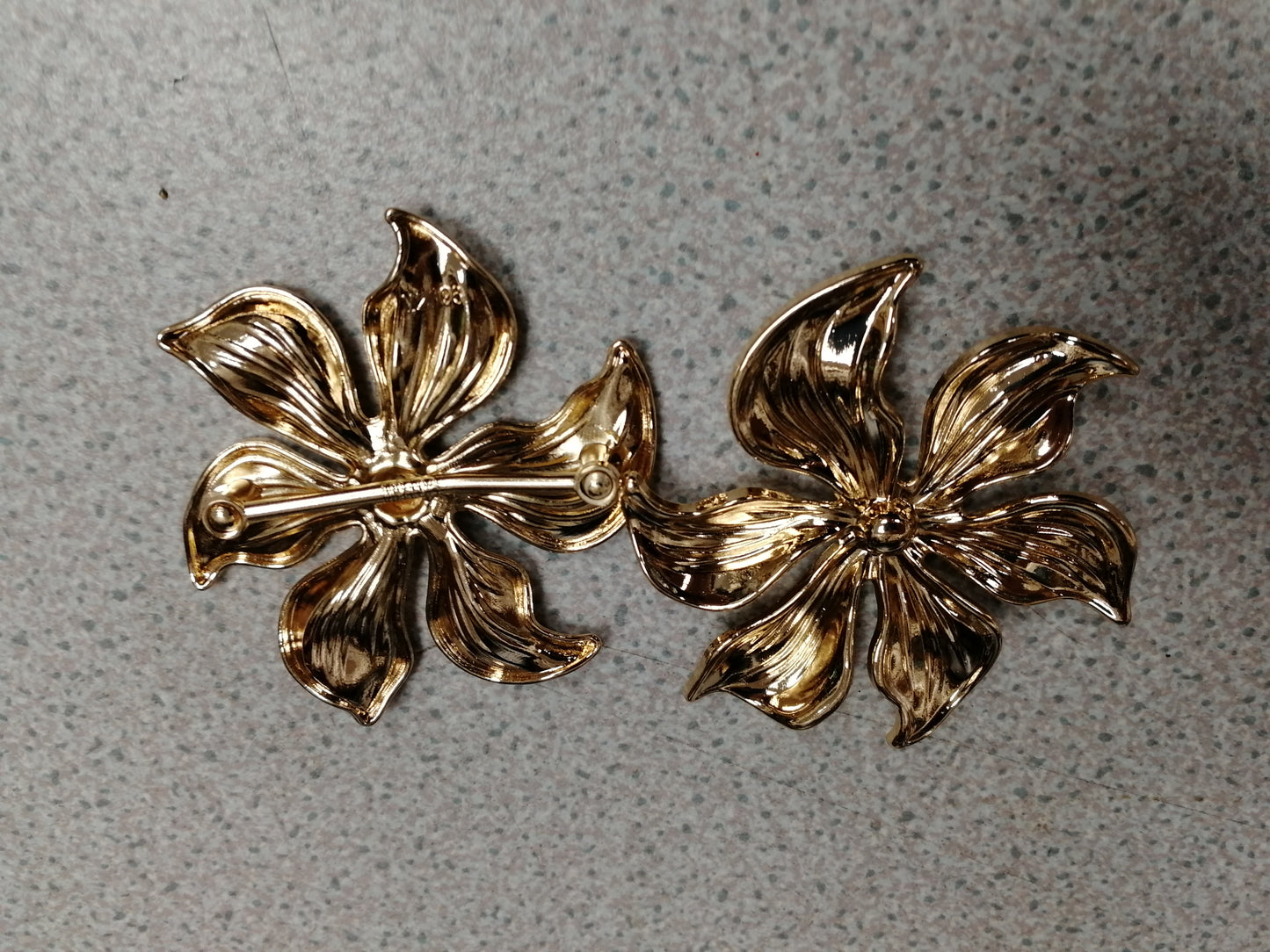 Flower buckle, buckles, gold buckle, swimwear buckle, Bright Gold Buckle