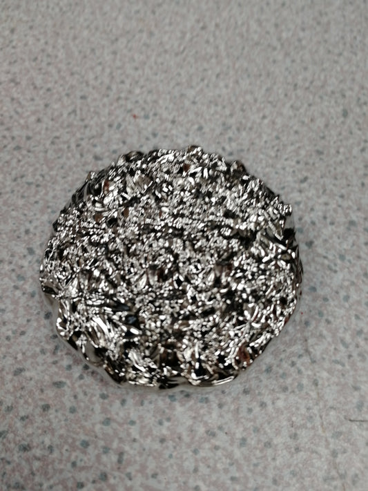 Hammered Round Silver Buckle, Swimwear, Dancewear, Sewing, Craft, buckles, metal buckles