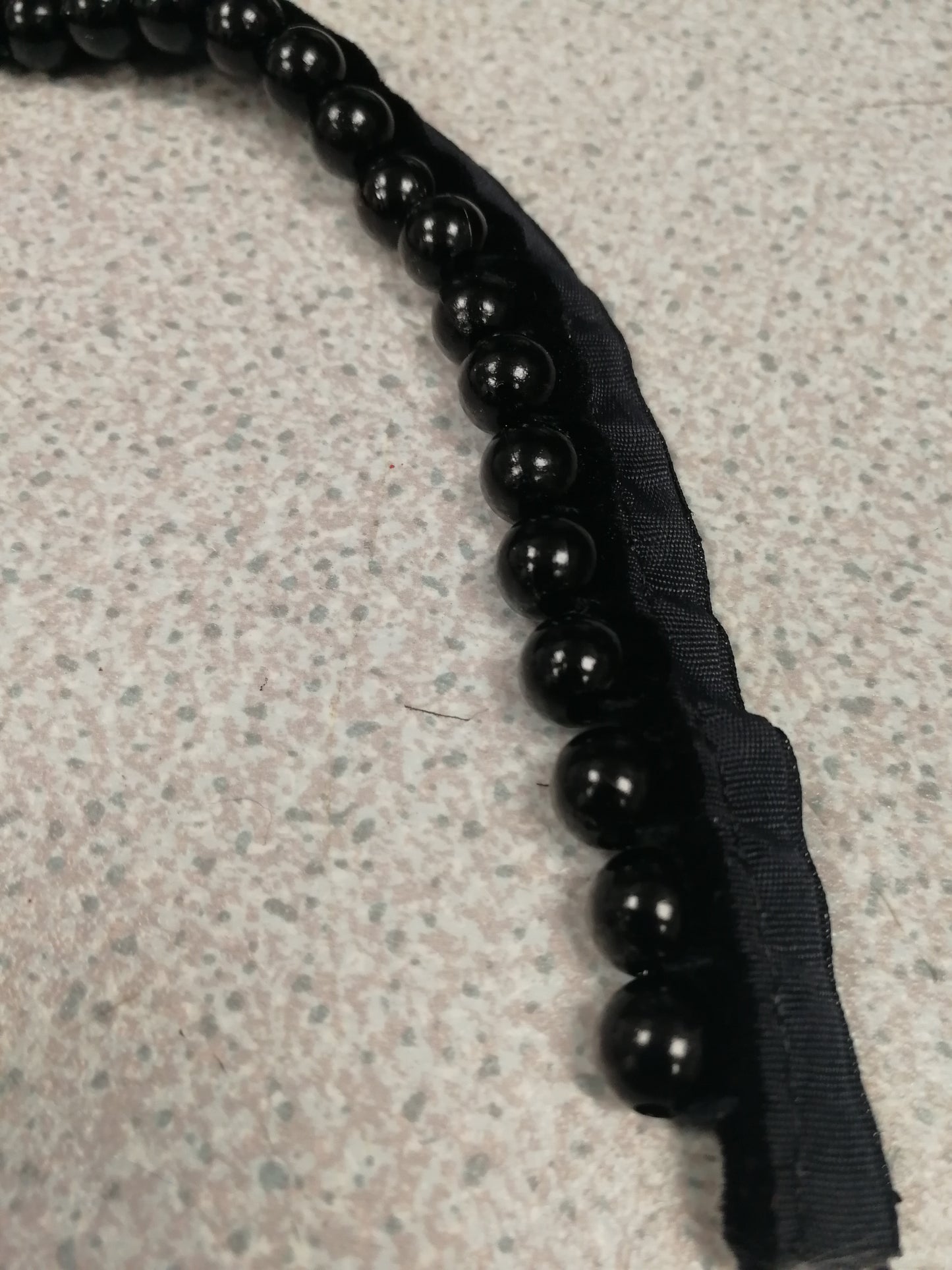 Black Bead on trim, Pearl trim, Edging lace, Bridal Trimming, Pearl Edging Trim, Sash Pearl Wedding,
