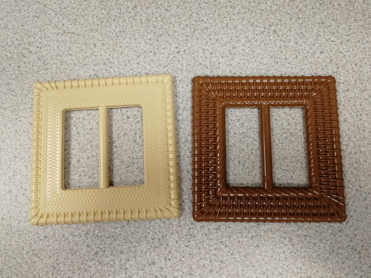 Plastic Rattan Buckles, Plastic Buckles, Rattan Buckles, Brown Buckles, Imitation wicker buckle, wicker buckle