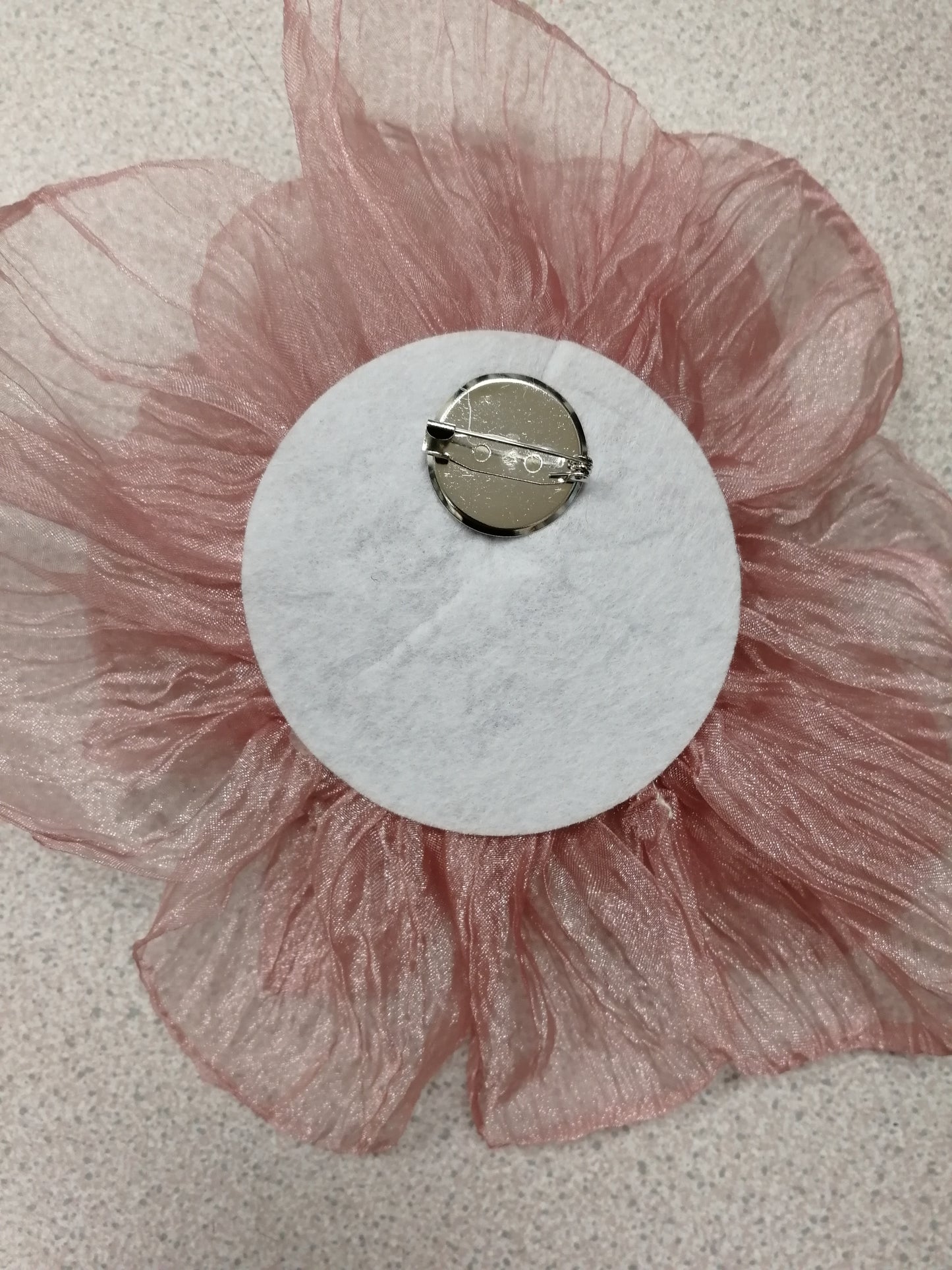 See-through flower, corsage, bridal flower, wedding flower, large corsage, ascot flower, race day flower, accessory