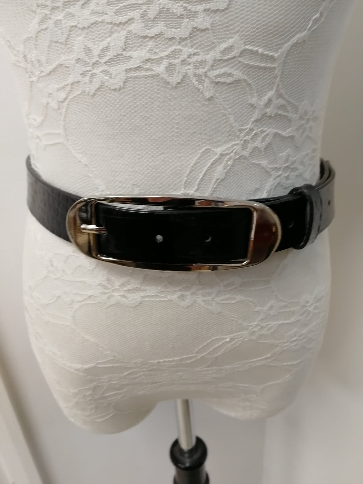 Black Snake skin design belt, skater belt, shiny belt, patent belt, dress belt, black belt