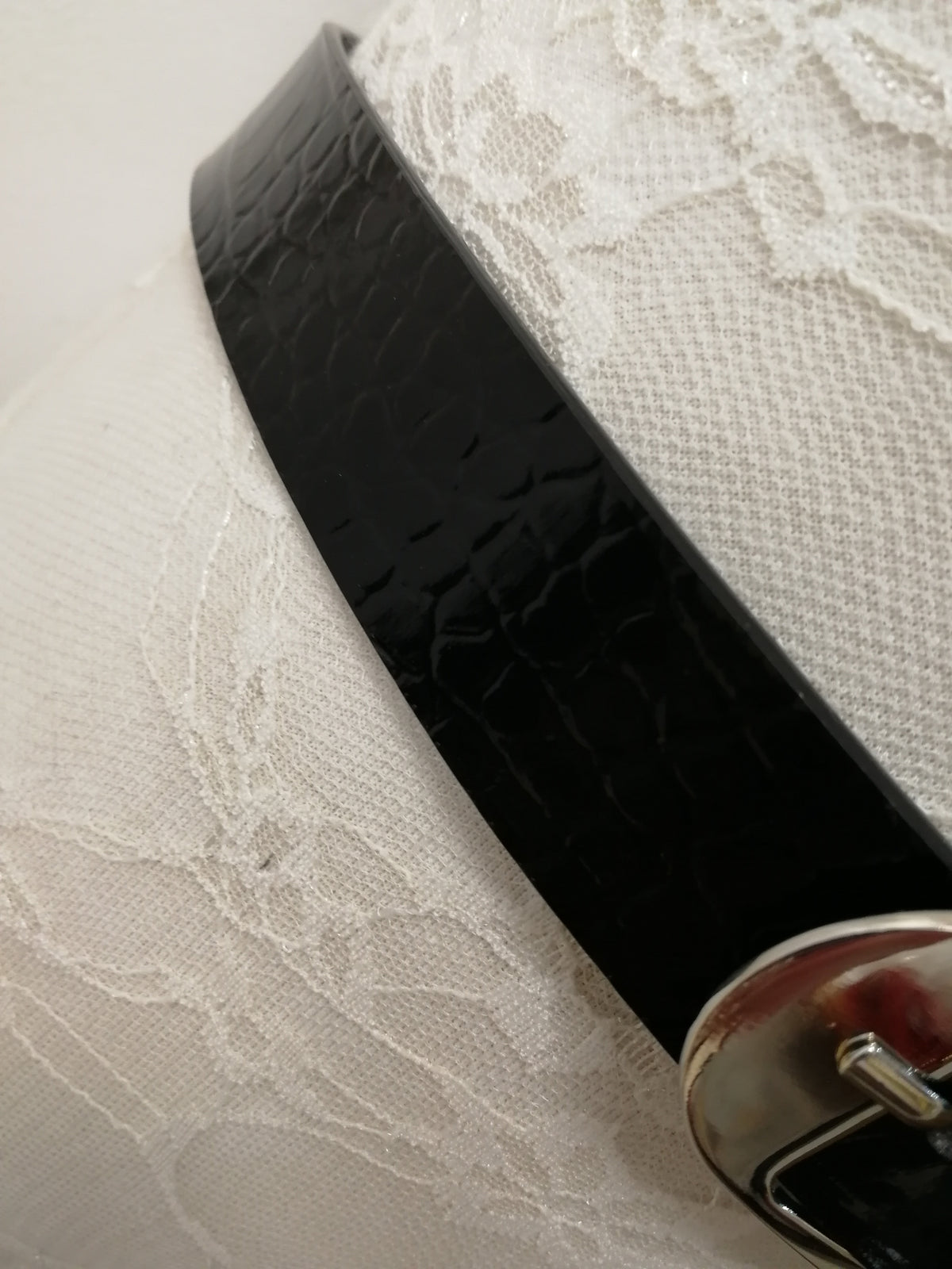Black Snake skin design belt, skater belt, shiny belt, patent belt, dress belt, black belt