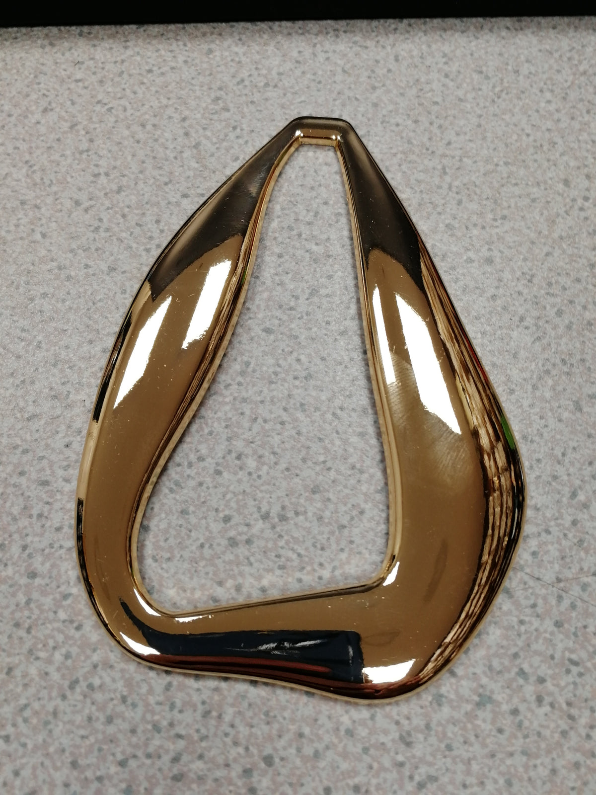 Large Teardrop buckle, gold buckle, swimwear buckles, hammered buckles large