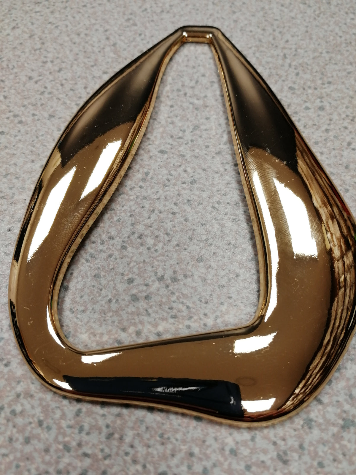 Large Teardrop buckle, gold buckle, swimwear buckles, hammered buckles large