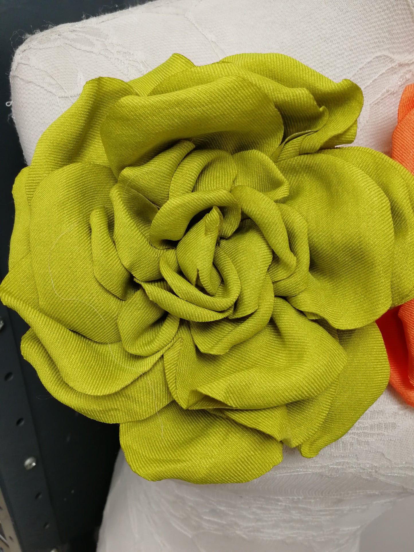 Fabric corsage, bridal flower, wedding flower, large corsage, ascot flower, race day flower, accessory
