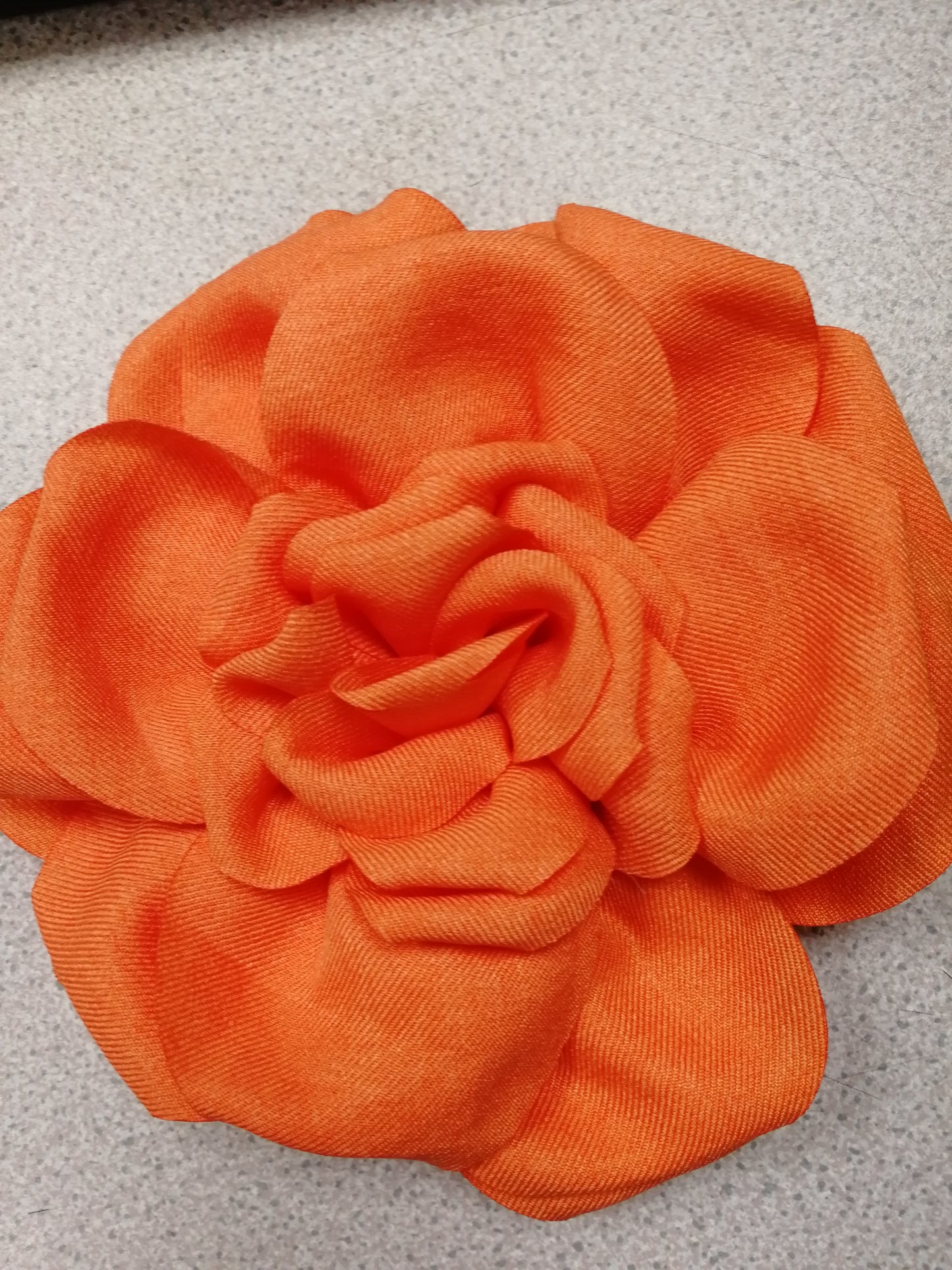 Fabric corsage, bridal flower, wedding flower, large corsage, ascot flower, race day flower, accessory