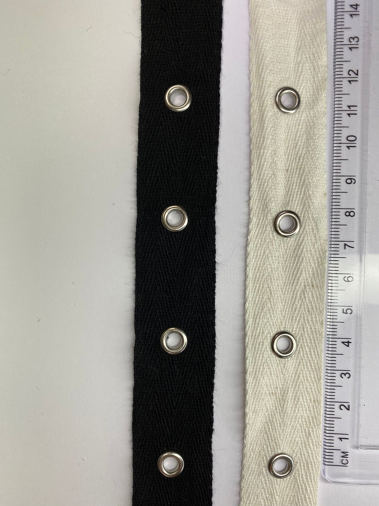 1 Meter - 1", Cotton eyelet tape, eyelet tape, eyelets, fastening, silver eyelet tape, eyelets on tape, eyelets, eyelet tape