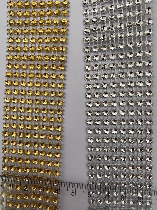 Diamanté effect tape, 3 colours, imit diamanté, faux diamante trim, trimming