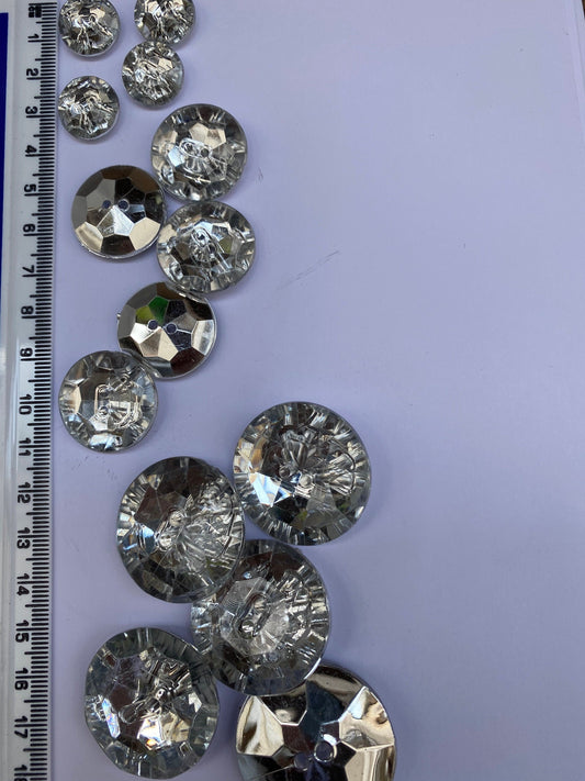 Diamante buttons, crystal buttons, fancy buttons. Buttons, bling buttons