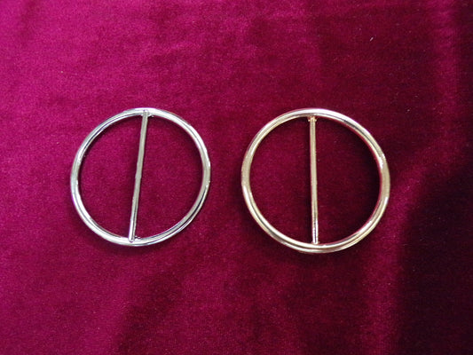 Gold or Silver, Metal Buckle, 45mm Belt buckle, Bag Clasp Leather Craft Accessories, clothing metal buckle, round buckle, swimwear