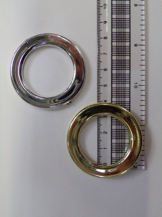 Gold Silver Flat Rings 30mm 40mm 50mm Belt Buckle, Bag Clasp Leather Craft Accessories