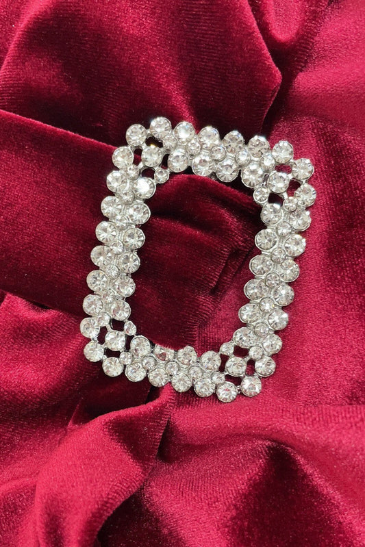 Beautiful diamanté cluster buckle A grade 3.8cm bar, diamanté buckle, rhinestone buckle