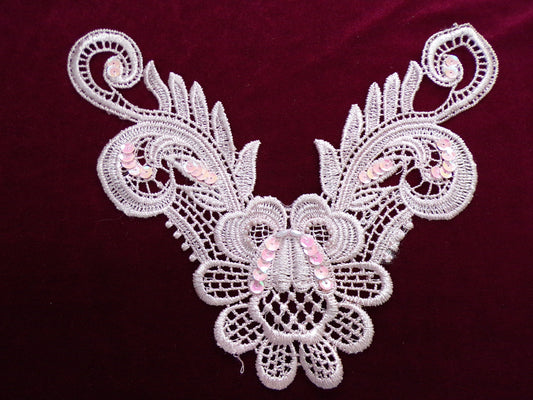 Sequin Neck Trim, vintage neck trim, 4 colours, collar, vintage, trim, collar