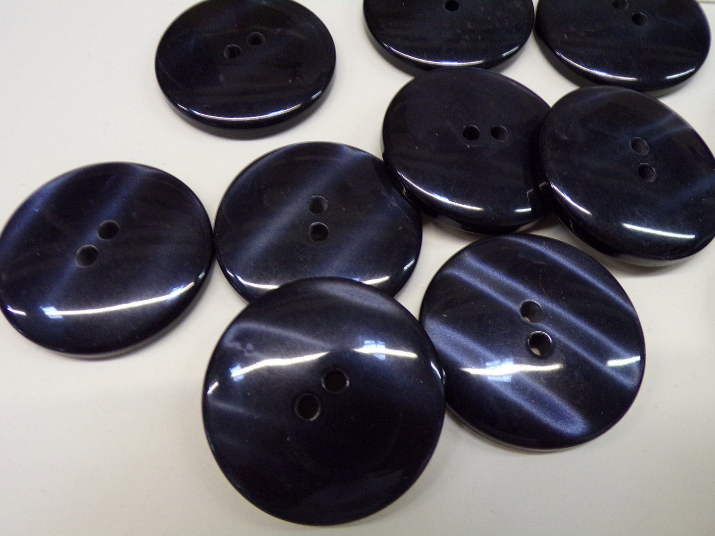 6pcs Black White Buttons 34mm(54L), marble buttons, large buttons, coat button, knitwear button