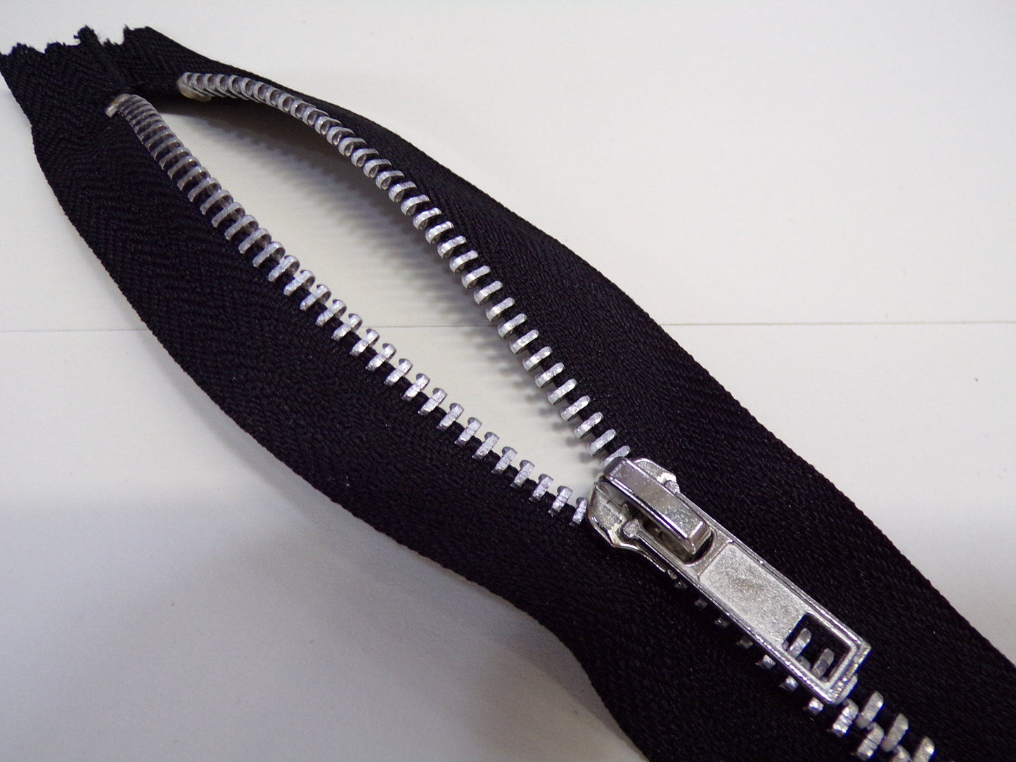 No. 5 Black, Metal zips, closed end zips, 4"-30”, branded zips, zips, silver zips, zipper,  branded zips