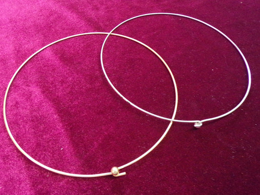 5” choker, Silver or Gold, Wire Choker. Halter Neck, neck Trim, 13.5cm, neck wire, wire, neck metal wire, silver choker, gold choker