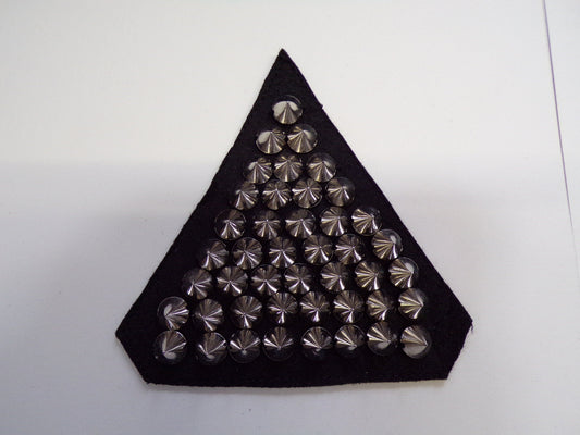 1 pair,Epaulettes with studs in Silver sold as a pair. Stud trim, stud patch, biker patch, stud appliqué, stud,