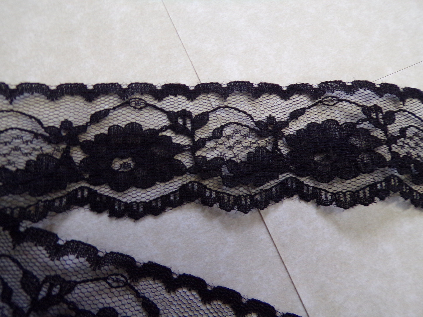 Beautiful White, Black Lace Trim 4cm wide, rigid lace, lace