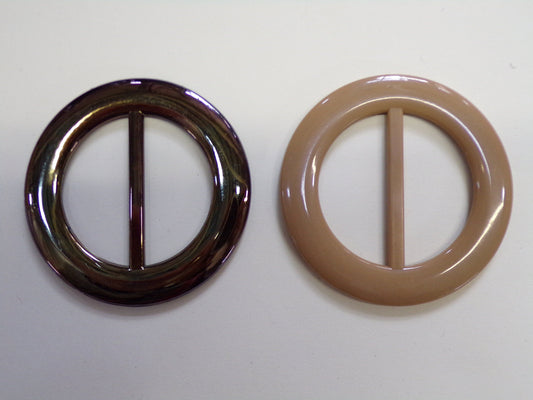 Antique Brass, Gold, Taupe - ABS Light Weight Buckle Slide 50mm bar, buckles. Belt Buckle, Round buckles