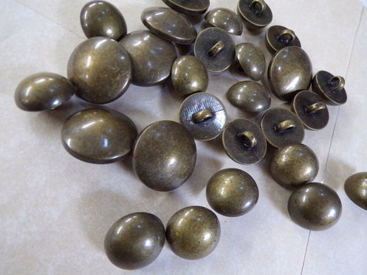 5 sizes- 6pcs, Vintage buttons, Military Buttons, antique brass buttons, buttons, brass buttons, army buttons, 18L, 24L, 28L-18mm, 40L-25mm
