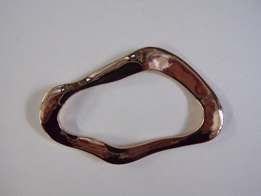 Gold Metal Buckle, Belt Buckle, Bag Clasp Leather Craft Accessories, Swimwear buckle, Hammered buckle, shape ring