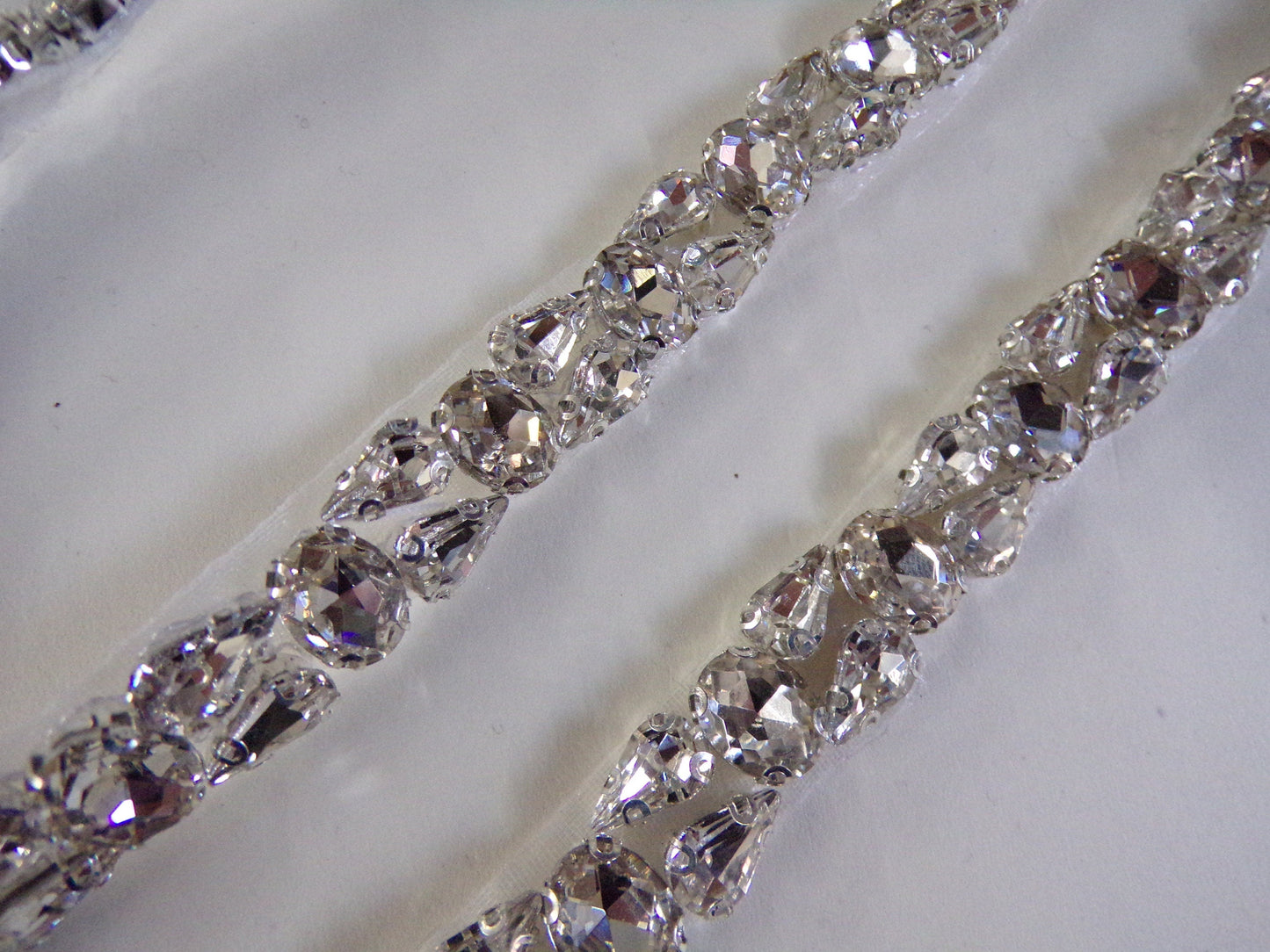 Diamante Stones Trim, Rhinestone Ribbon for Bridal, Sash Diamante Wedding, Belt, Jewel iron on, Bag, Craft, jewel trim, diamanté iron on