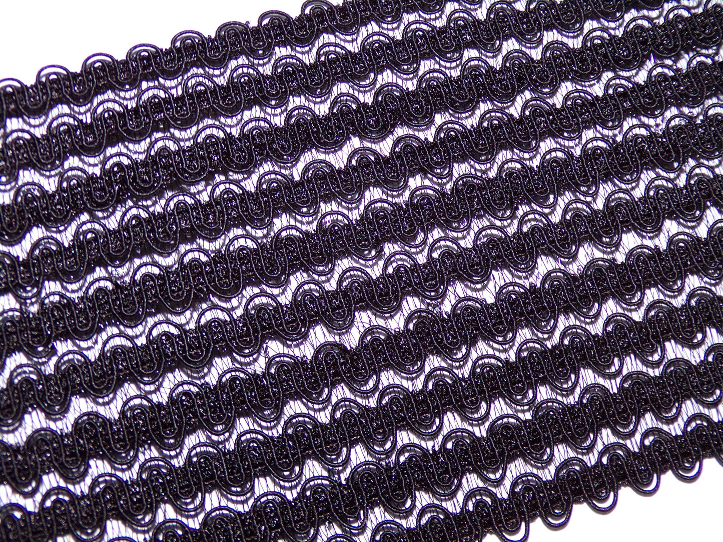 1 mtrs - 7cm Black Elastic, Lingerie Elastic, Swimwear, Dancewear, Sewing, Craft, fancy elastic, frill elastic. Wide elastic, elastic.