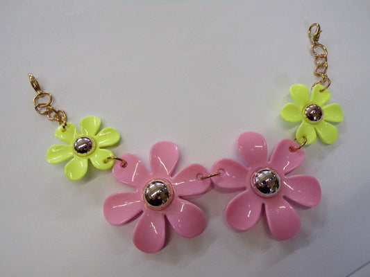 Jewel Floral Neck Trim with clips, Necklace, Choker Jewel Piece, daisy necklace