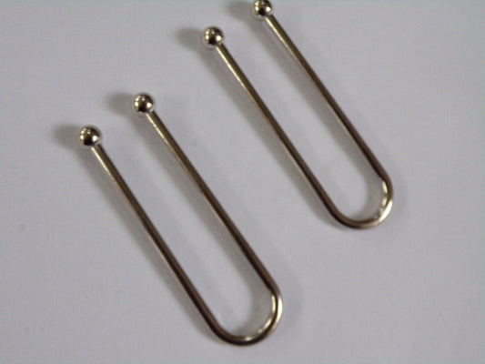 65mm U Buckle, Bulldog Buckle, U Bar Buckle, Silver Metal Buckle